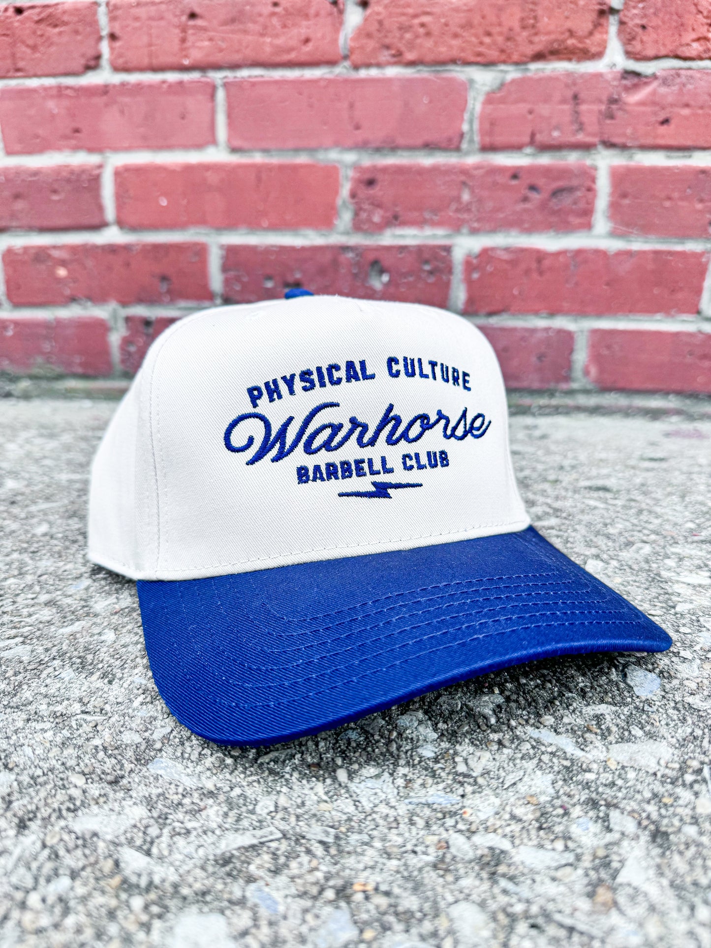 Warhorse Barbell Mid Profile Snapback Navy W/ Khaki
