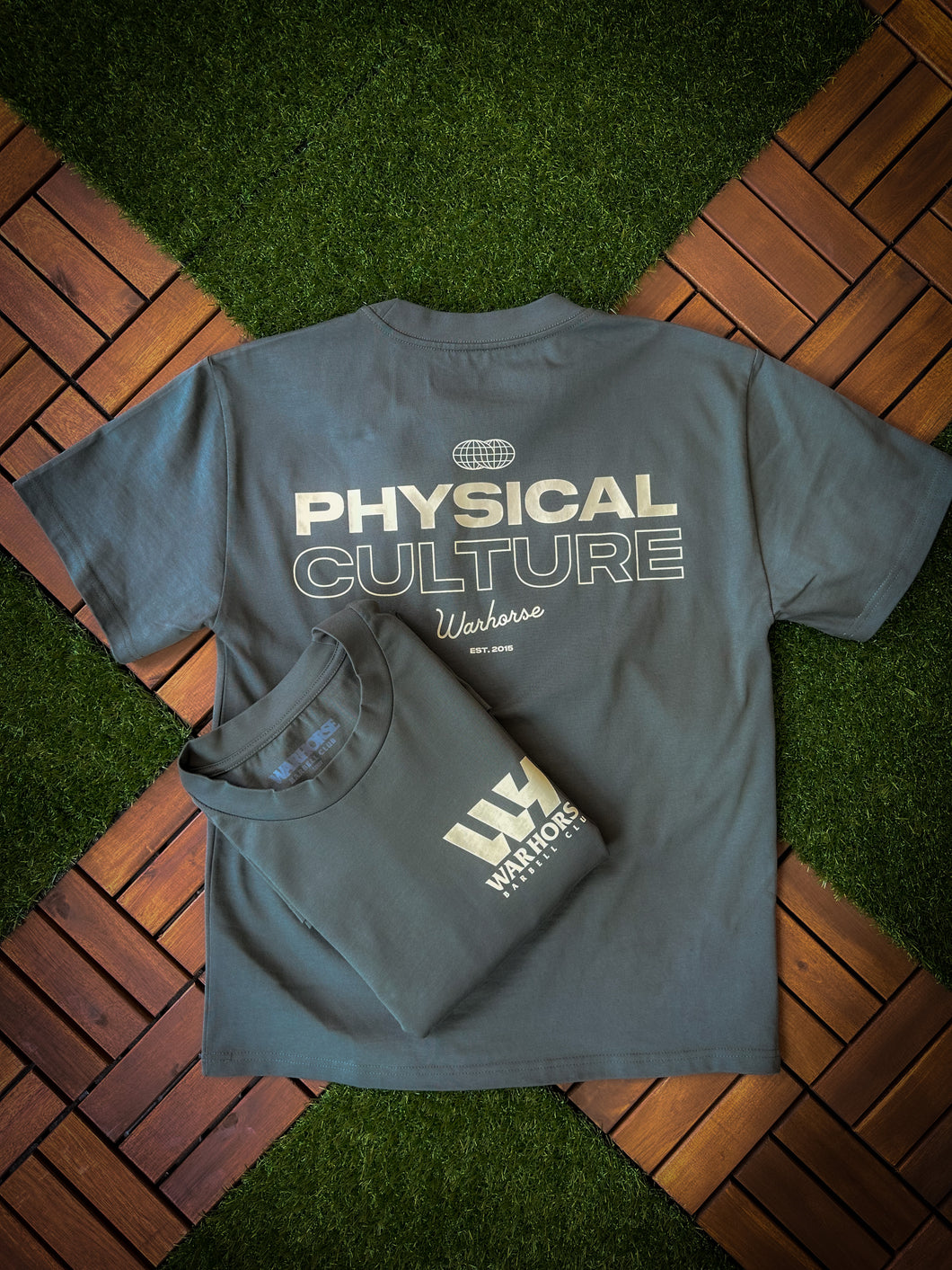 Warhorse Barbell Physical Culture Tee Sage
